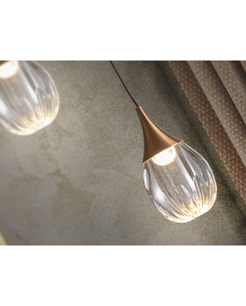 CORINA- LAMPARA 1L NEGRO-COBRE